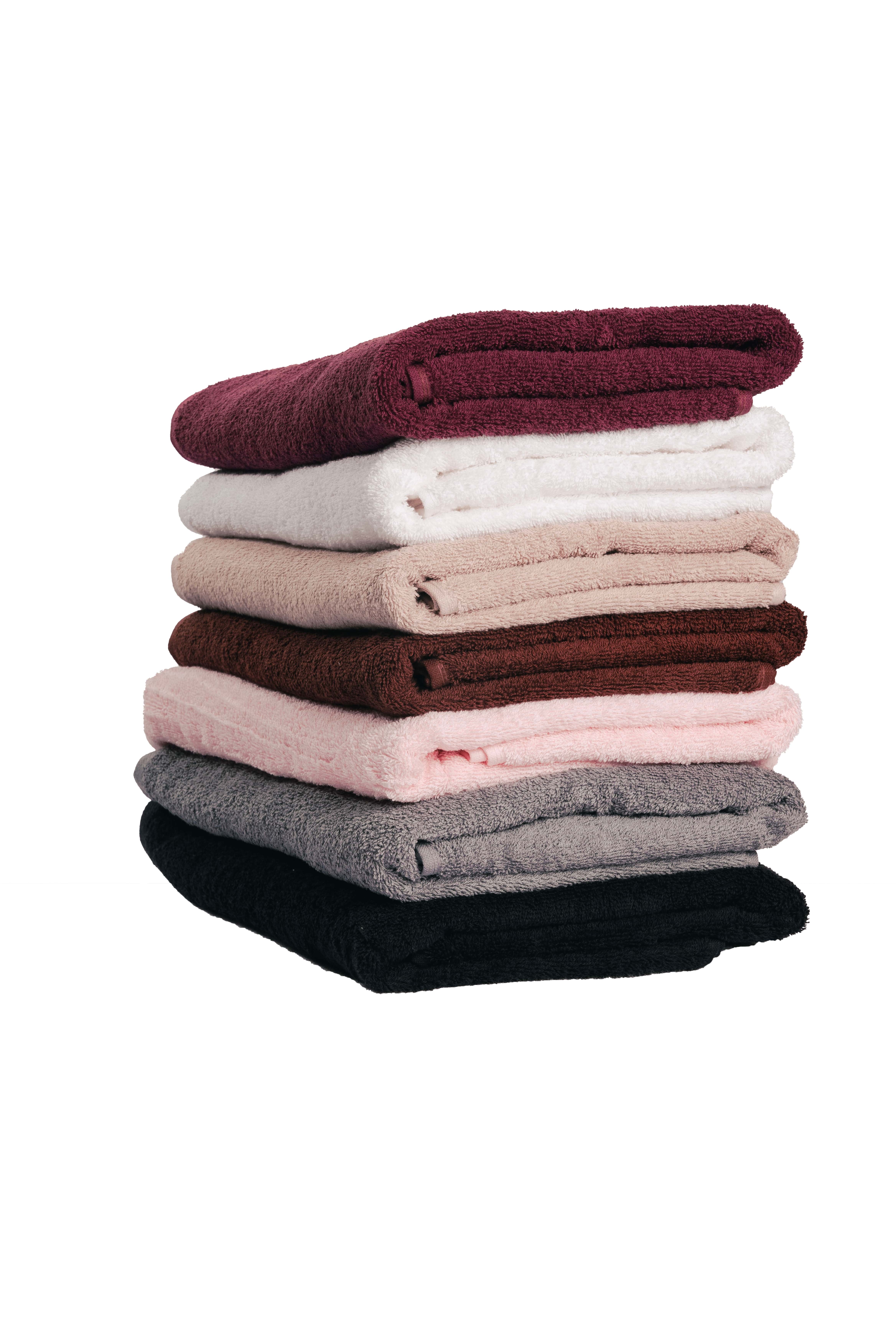 Lot de 5 draps de bain éponge 70X140 cm couleur